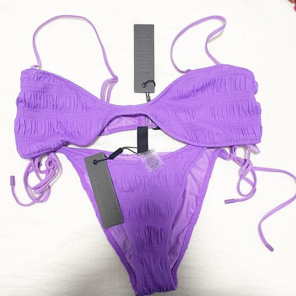 NEW Triangl Este Bikini Top in Scorch Purple Size Medium/XL - Picture 2 of 6